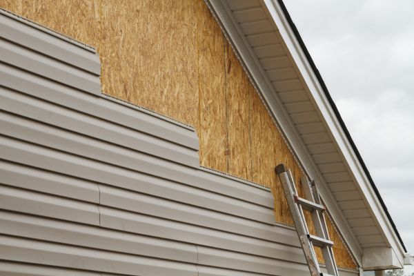 Grey Vinyl Siding Installation in Danbury