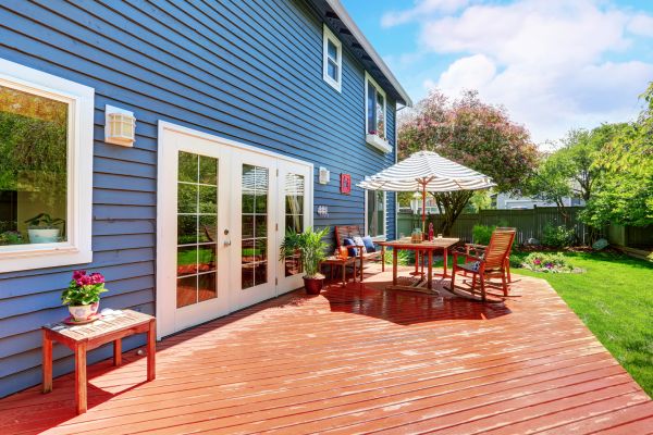 Blue Siding Installation in Danbury